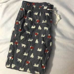 Old Navy Christmas polar bear pajama bottoms